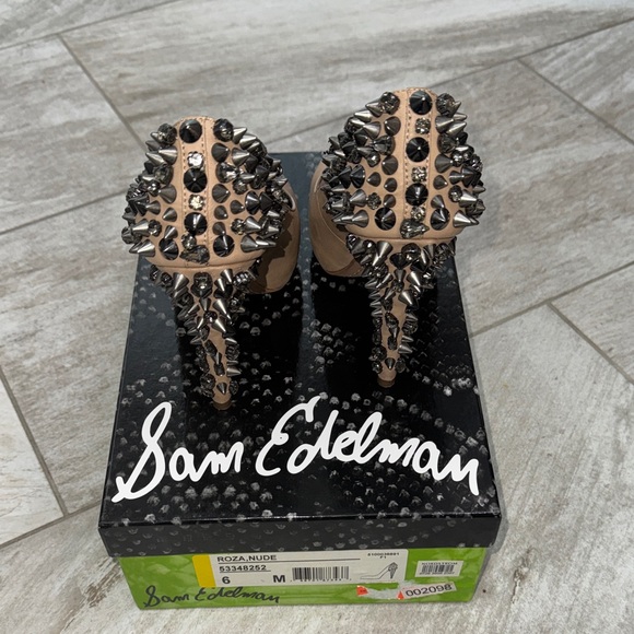 Size 6- Roza Nude- Spike Heels- Sam Edelman - Picture 5 of 10